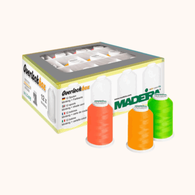 Coffret fils surjeteuse – Madeira Overlock Box Néon