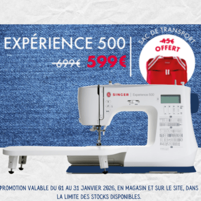 Machine à coudre Expérience 500 + SAC TRANSPORT OFFERT