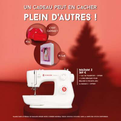Machine à coudre Madam 2 + sac de transport + Livre Charlotte Hands*
