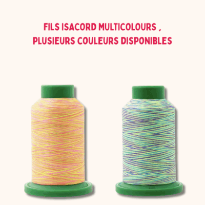 Fils à broder – Isacord  Multicolours 1000m